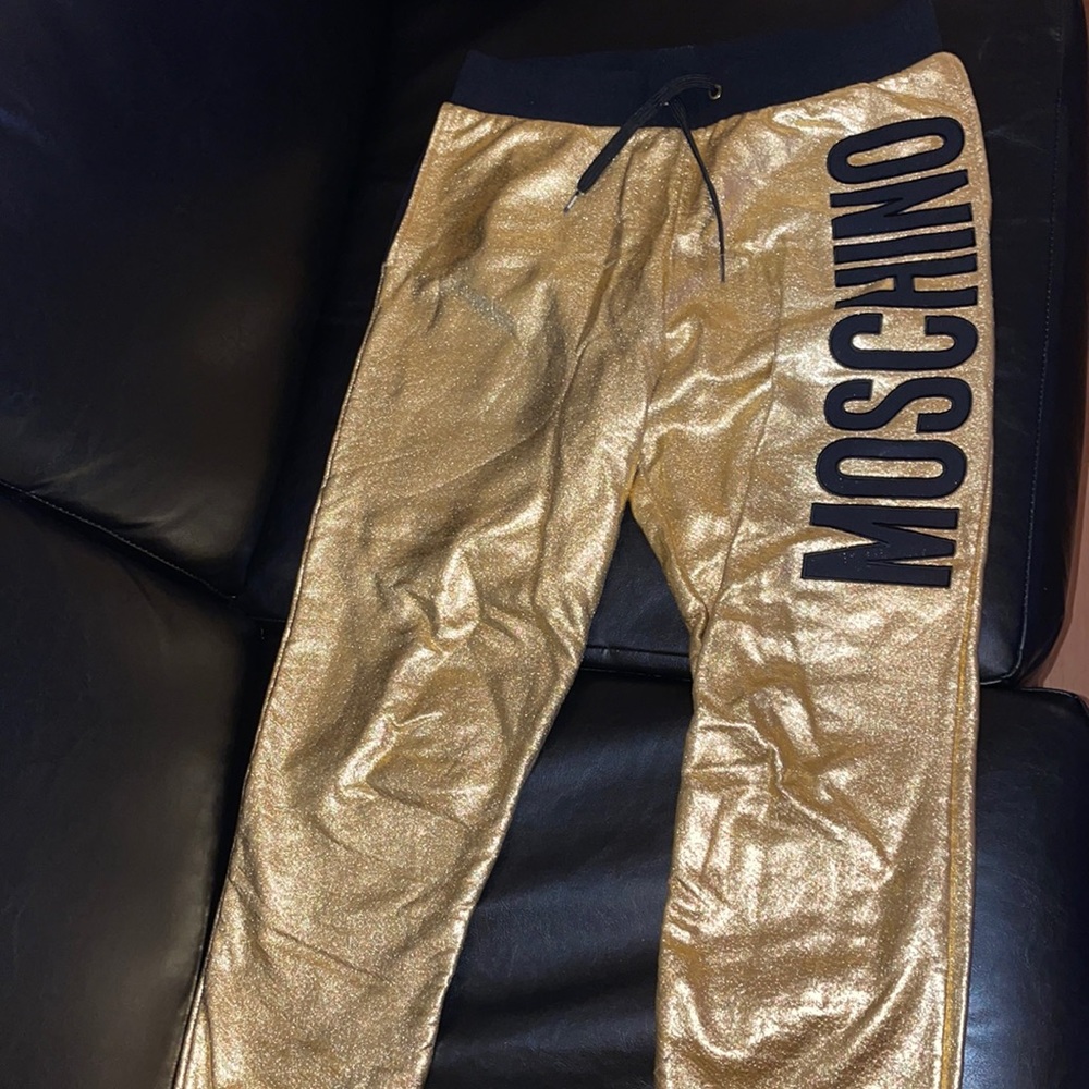 Moschino Milano Gold Sweatpants ✨